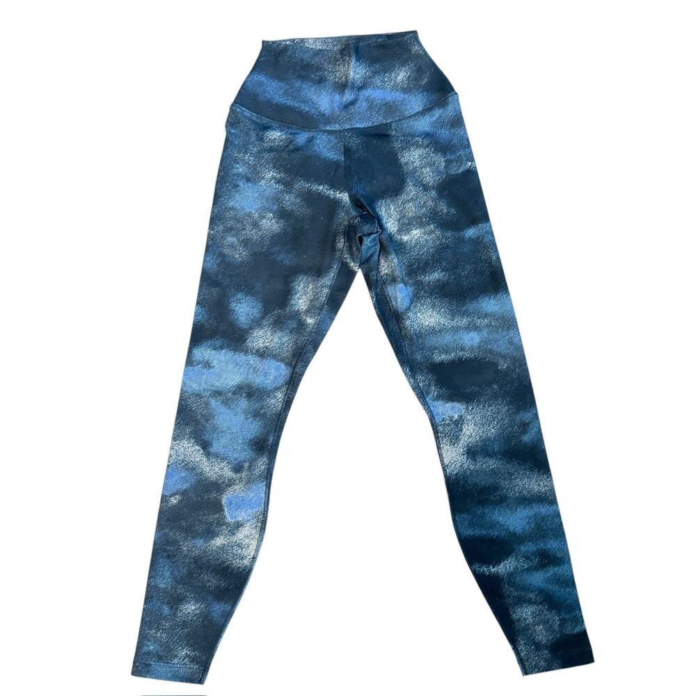 NWT NIKE One Women's Dri-Fit High Waist 7/8 Printed Armoury/Black Leggings